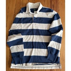 Vintage 90s Timberland Long Sleeve Heavyweight Rugby Size Large Cotton Preppy
